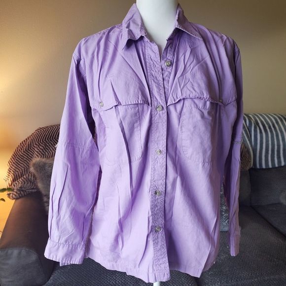 Columbia Tops - Columbia lavender outdoor button down